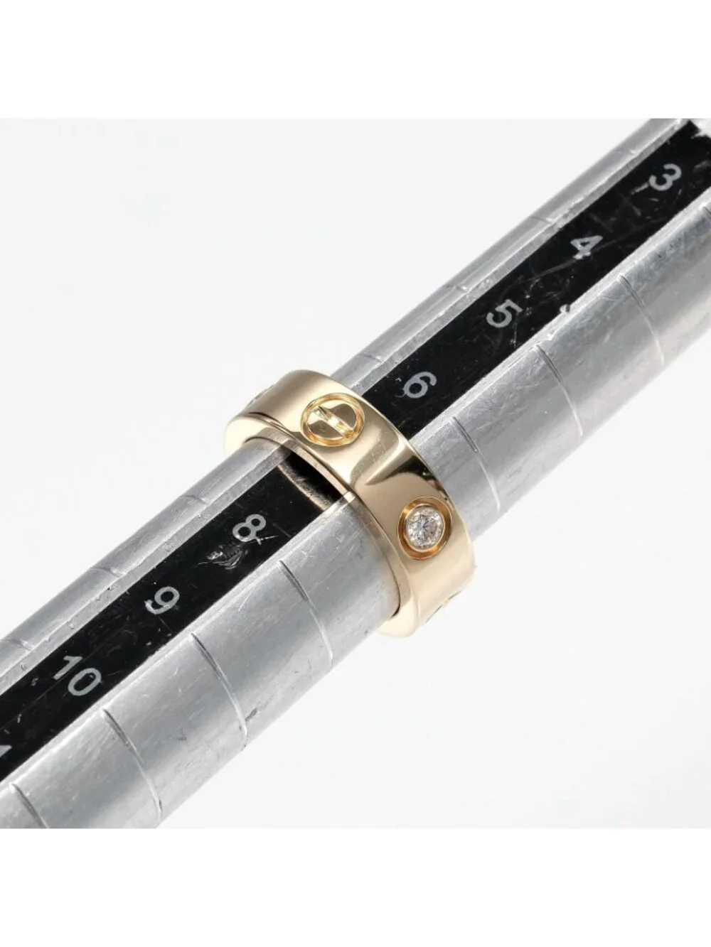 Cartier Love Classic Model 18k Yellow Gold Diamond Ring